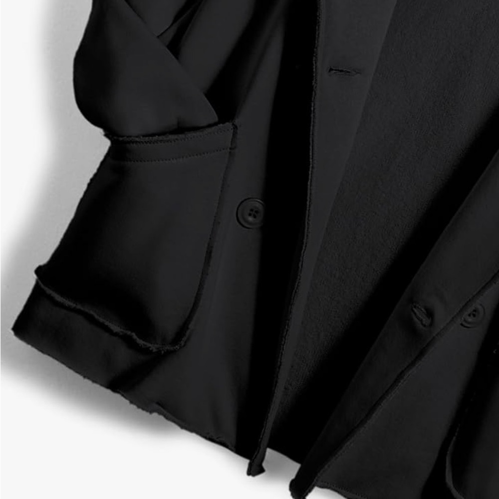 Women’s Black Double-Breasted Jacket Size XL NWT - Picture 5 of 10